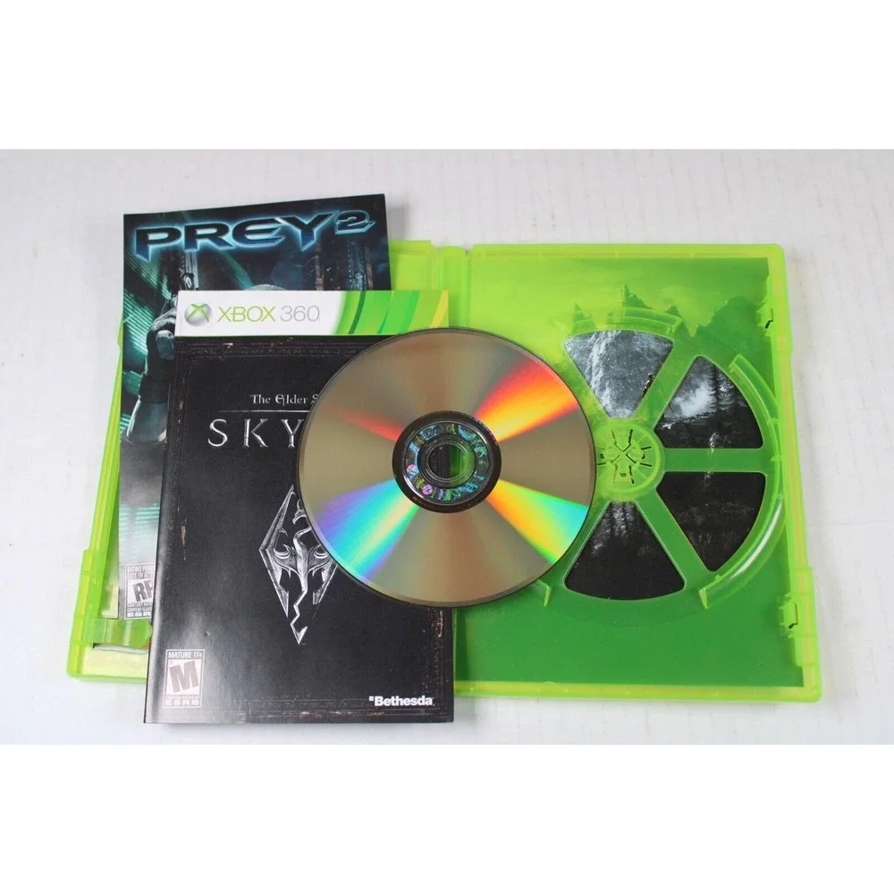 The Elder Scrolls V: Skyrim (Microsoft Xbox 360, 2013) Authentic, W/ Manual